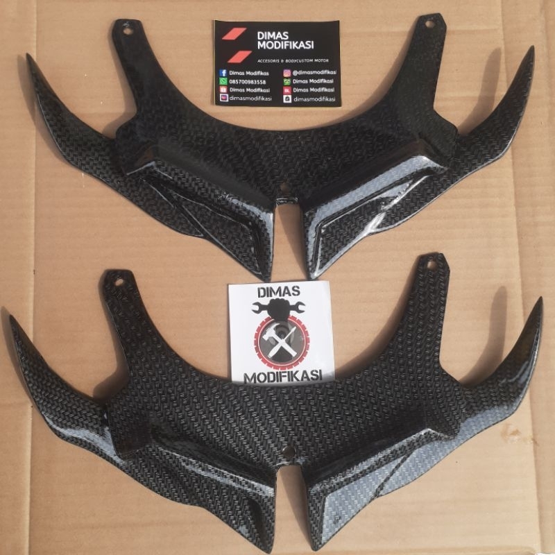 Winglet Vario 125 & 150 New Galaxy 4 Premium Quality Terbaru Carbon Winglet Vario 150 New Carbon Win