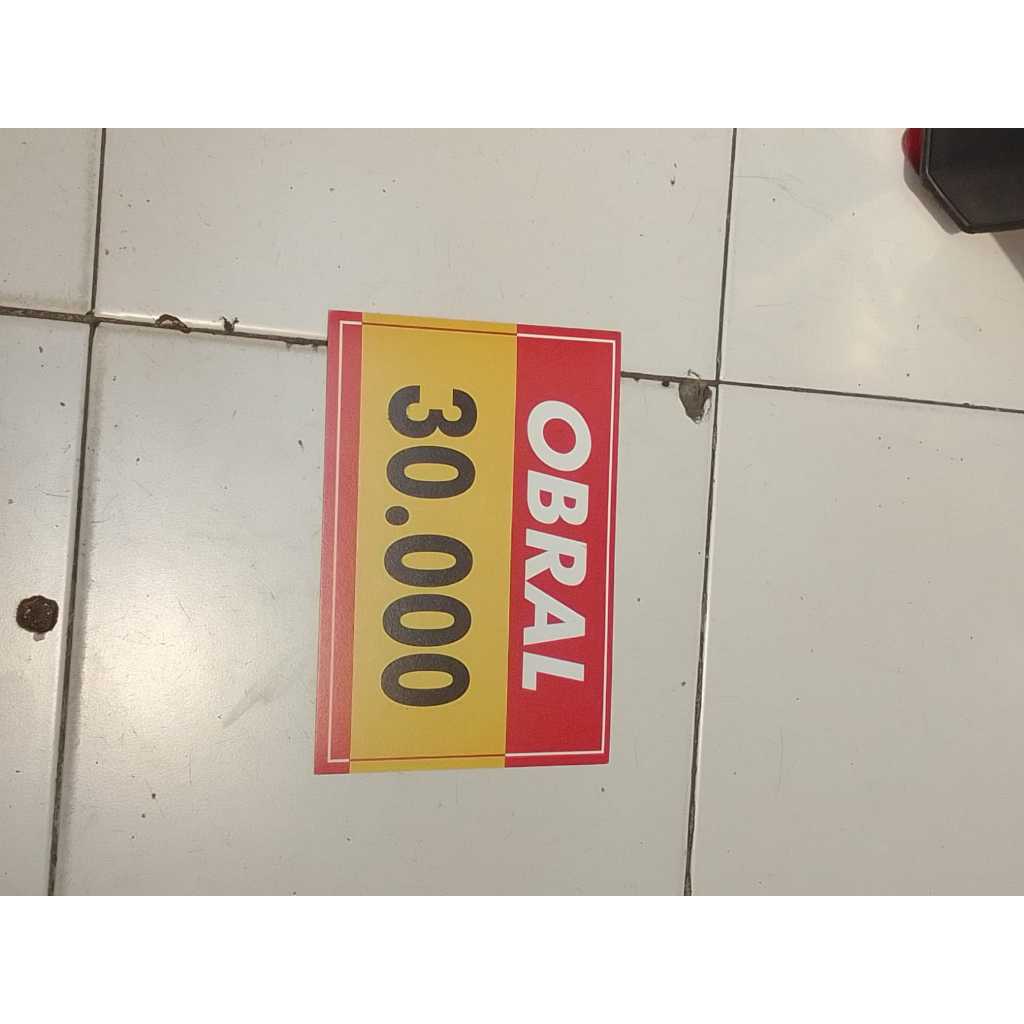 

Kertas Tulisan Harga Bandrol / Kertas Obral Harga Jualan (OBRAL HARGA 30.000)