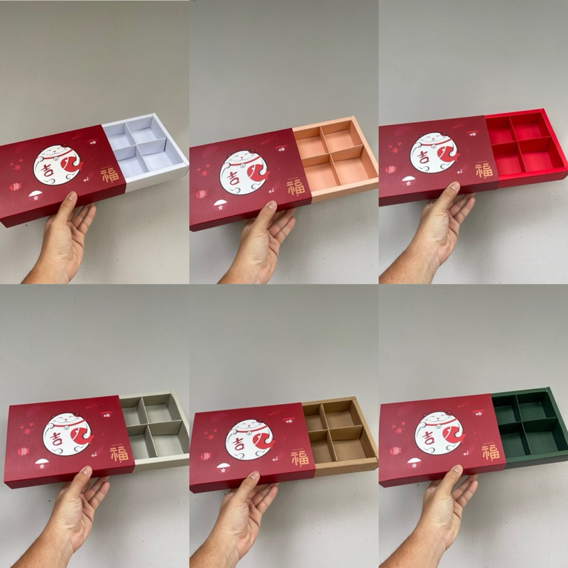 

Dus Sekat 6 Imlek Lucky Cat uk per sekat 7.3x7.3x4.5 cm + Free tag (Harga untuk 5 pcs dus)