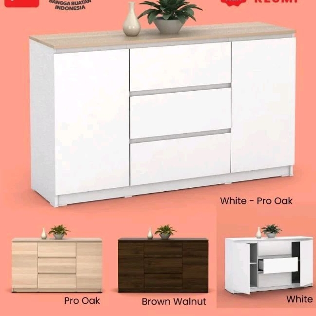 BUFET TV 100 CM BUFET TV 120 CM BUFET TV 150 CM LEMARI ARSIP RAK FILE  CRADENZA BUFET TV UK 160 CM B