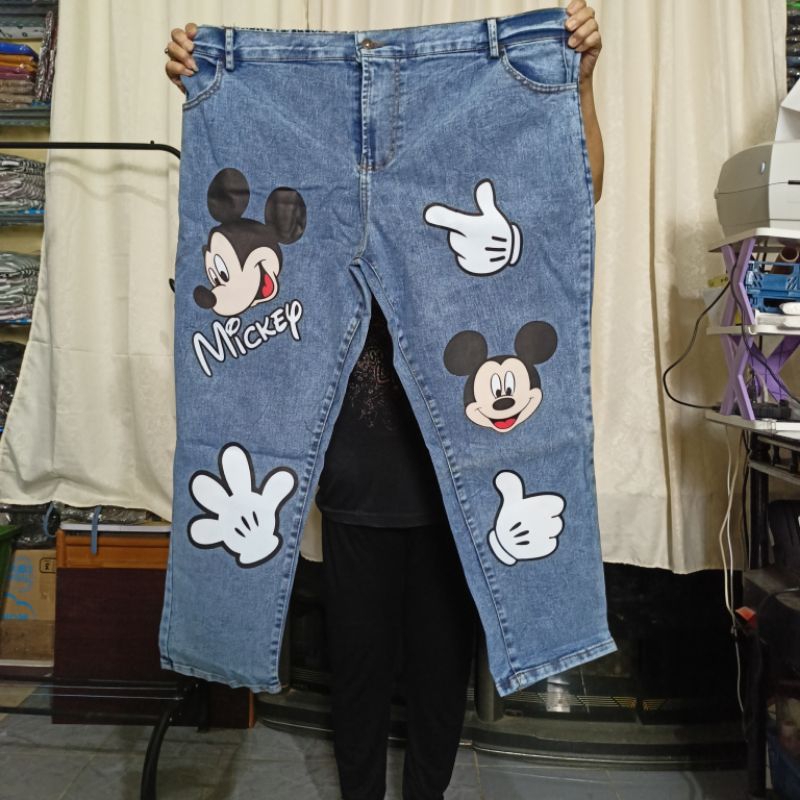 Celana Panjang Jeans Wanita Jumbo No 38 39 40 41 42 Big Size Ukuran Besar