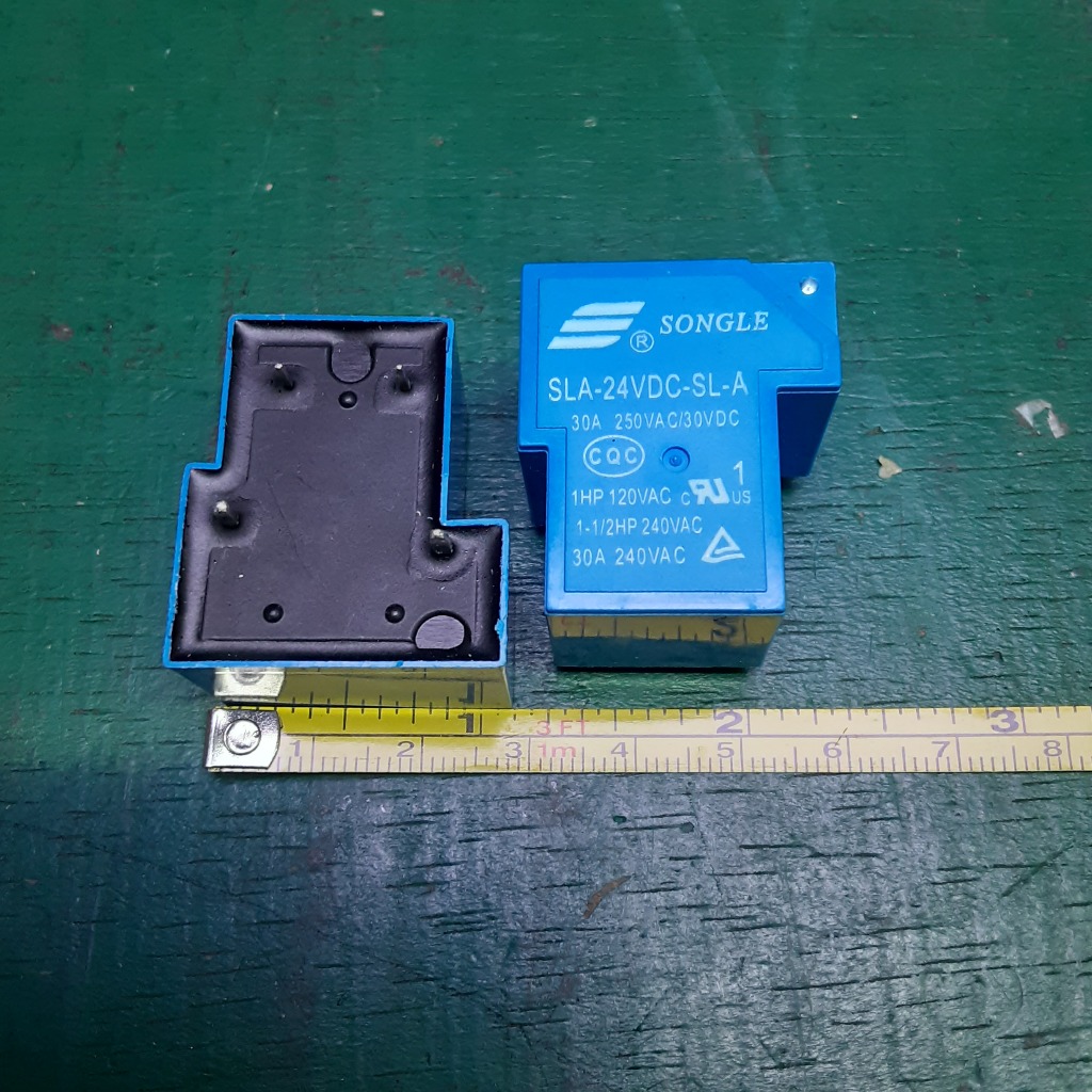 Relay SLA-24vDC-SL-A_Relay kodok 24volt 4pin Relay Mesin Las