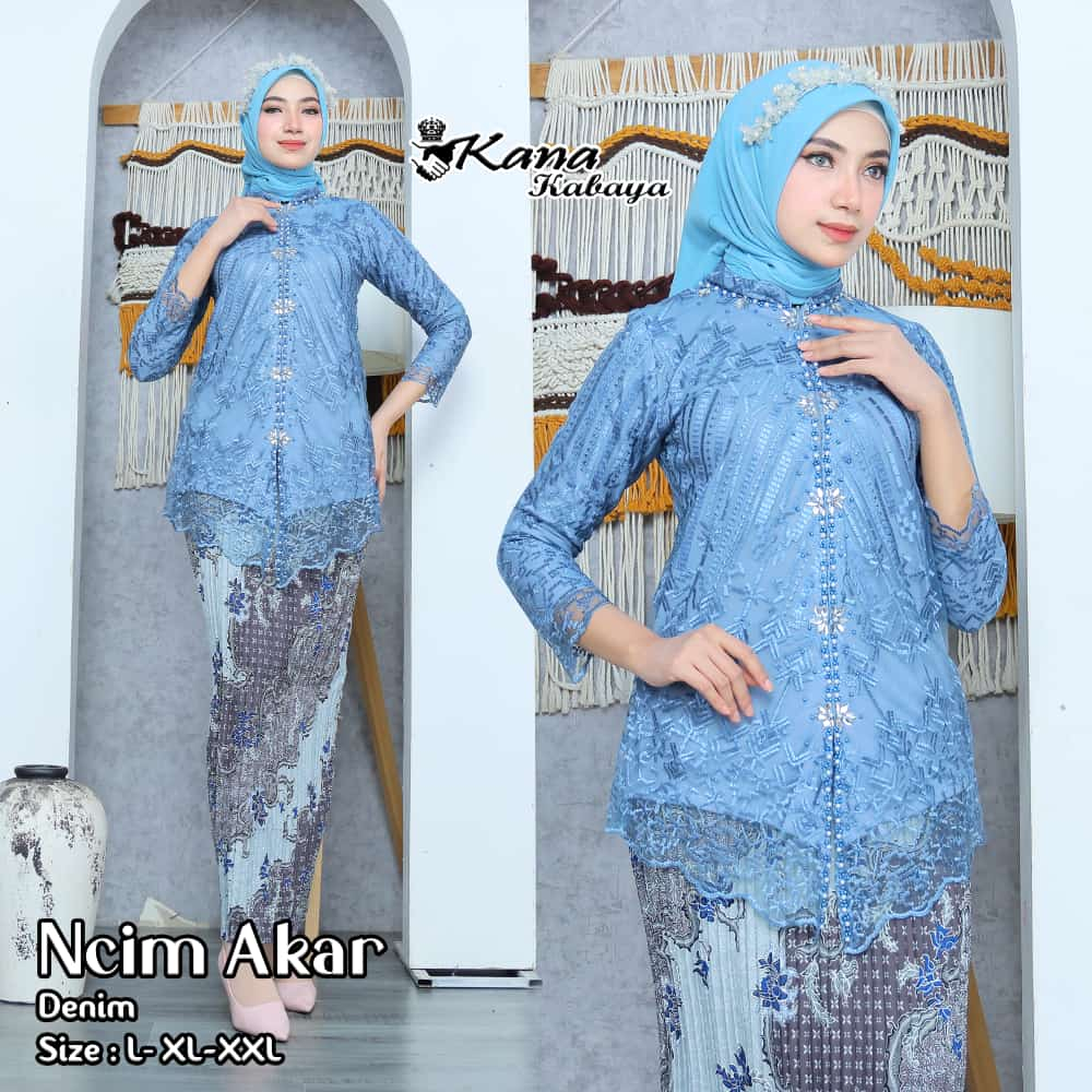 RC Stelan Blouse Encim Akar /Kebaya Brokat /Kebaya Tulle /Kebaya Modren /Kebaya Wisuda