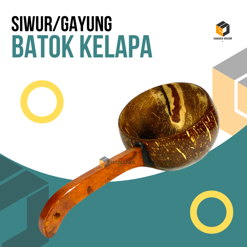 Siwur Batok Gayung Batok Gagang Pendek Gayung siraman batok kelapa