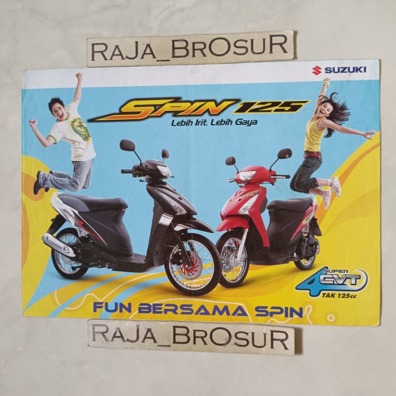 Poster brosur katalog leaflet Suzuki Spin/Spin125/Spin 125 R 2006