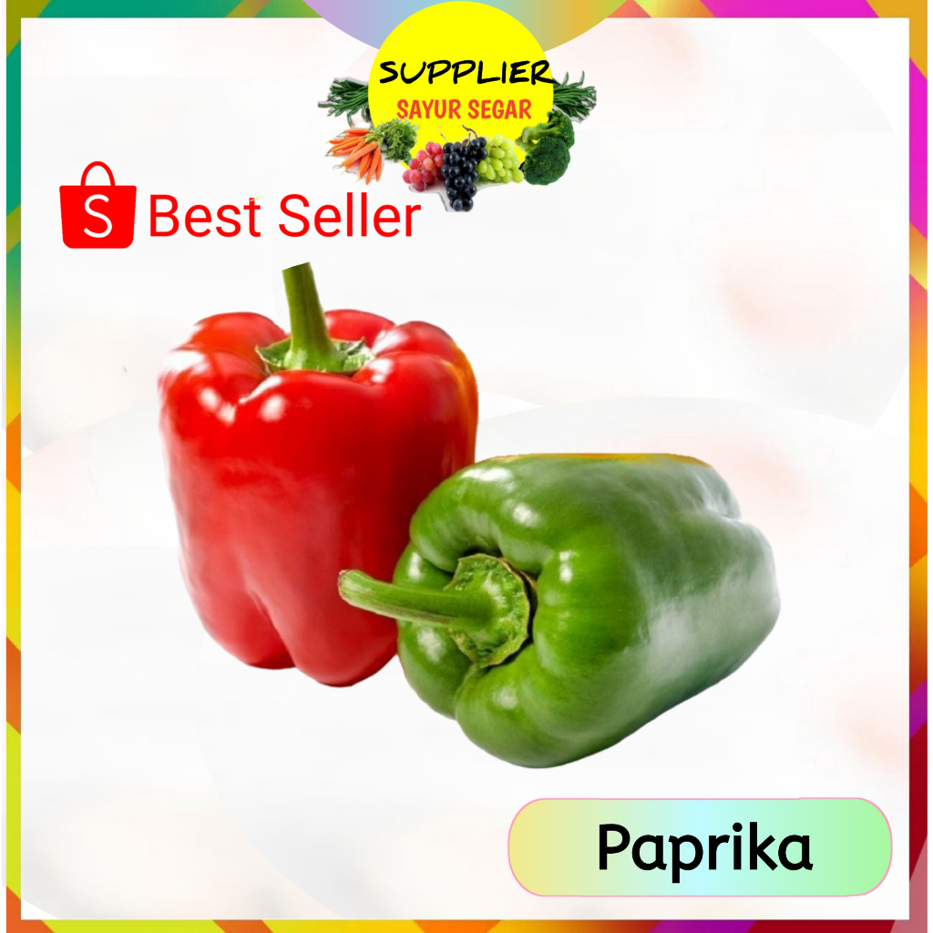 

Paprika Per Buah - Supplier Sayur Sayuran Segar Palembang