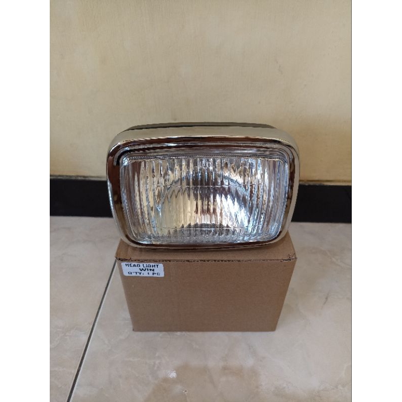 reflektor lampu depan honda win 100 tua old repro mirip original headlamp win 100