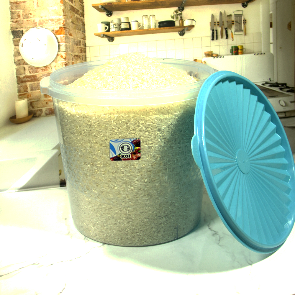 3Pcs Toples Mawar Bening Toples Plastik 10 Liter Toples Kerupuk Besar 10L Tbk