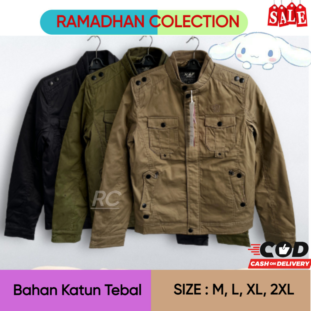 Jaket Katun Fashion Pria / Jaket Katun Pria Import