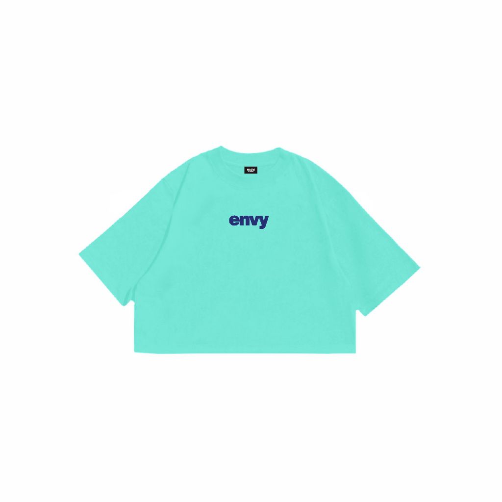 kaos crop tosca green - envy kaos wanita