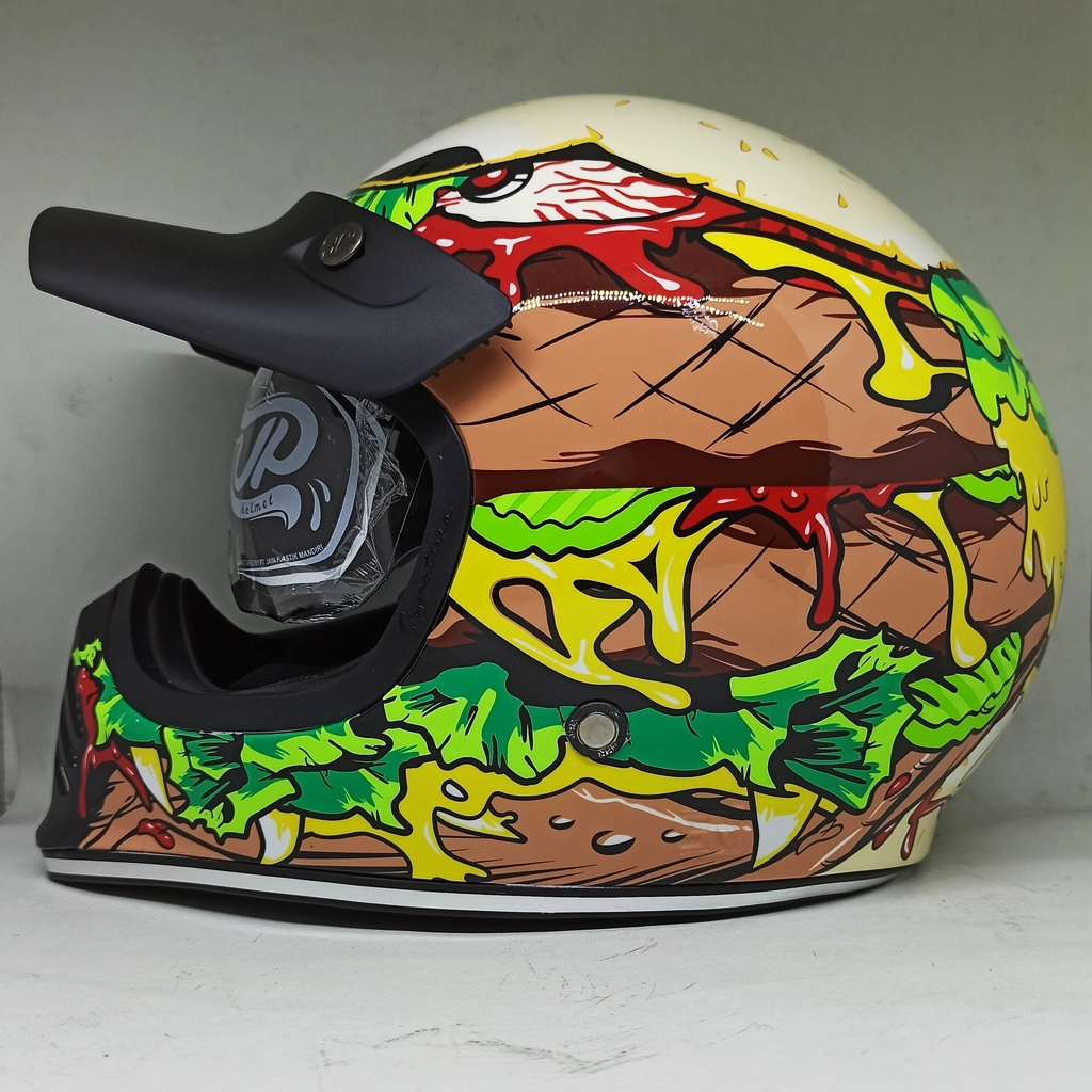 JP Signature SG09 Helm Cakil Helm JP Signature Helm JP Retro Full Face DV JPX