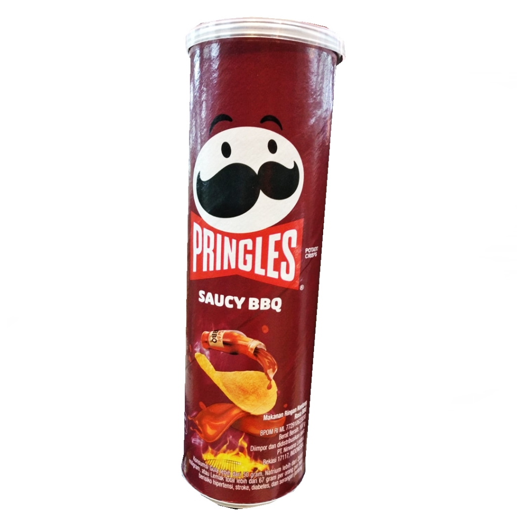 

PRINGLES POTATO CRISPS SAUCY BBQ 102G