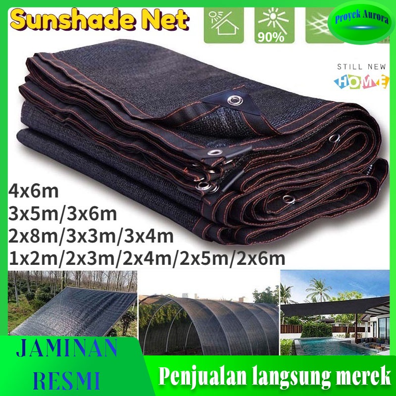 [Flash Sale]Jaring tabir surya bahan baru berteknologi hitam asli/Jaring Paranet Pelindung Sinar Mat