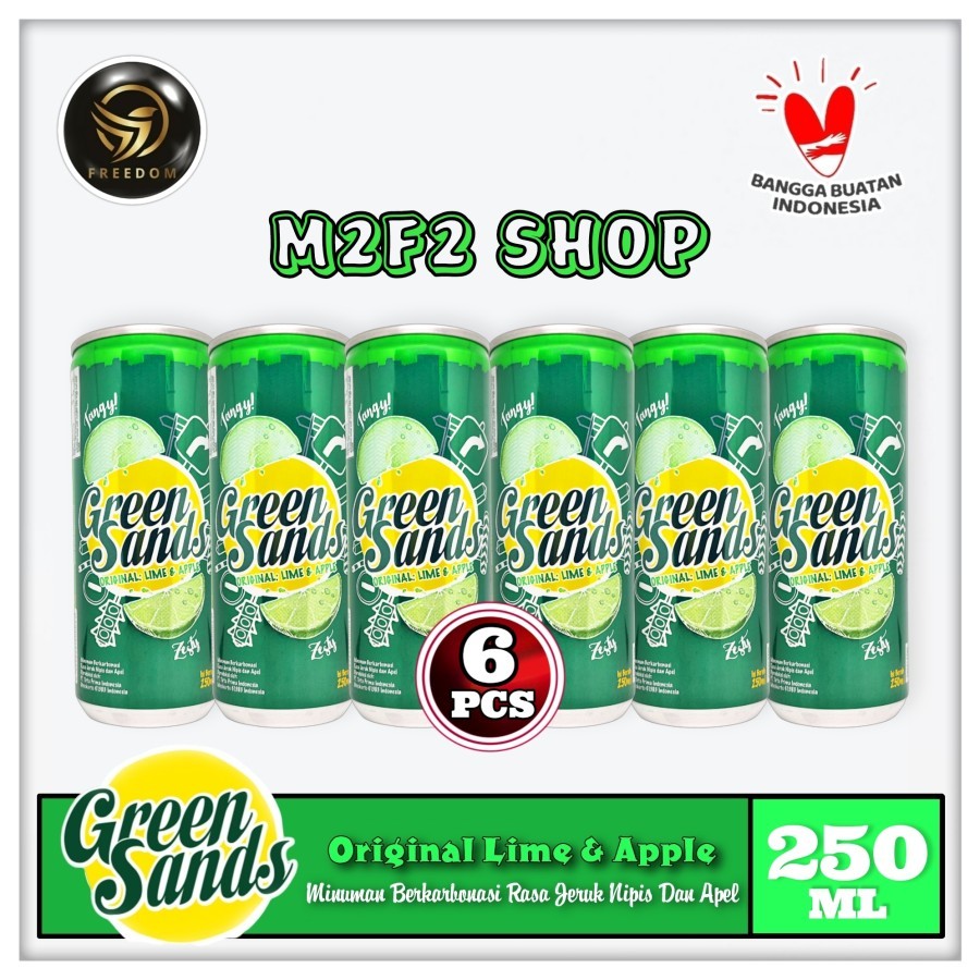 

Green Sands Original Lime & Apple Minuman Bersoda Kaleng | Can - 250 ml (Kemasan 6 Pcs)