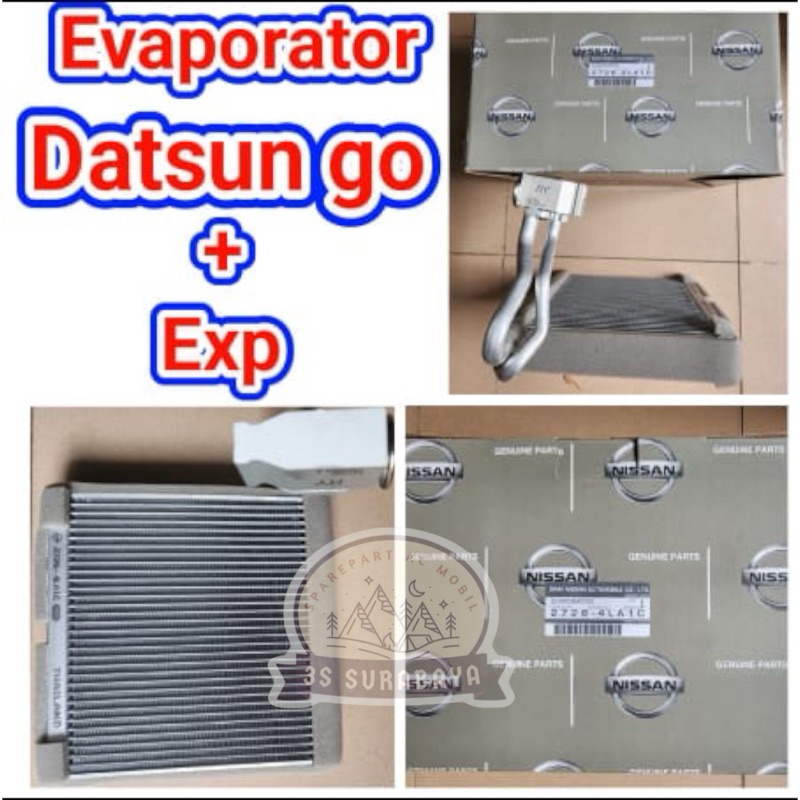 Evaporator Datsun Go + ekspansi Original (Baru/New) Ac Mobil Datsun Evap Cooling Coil