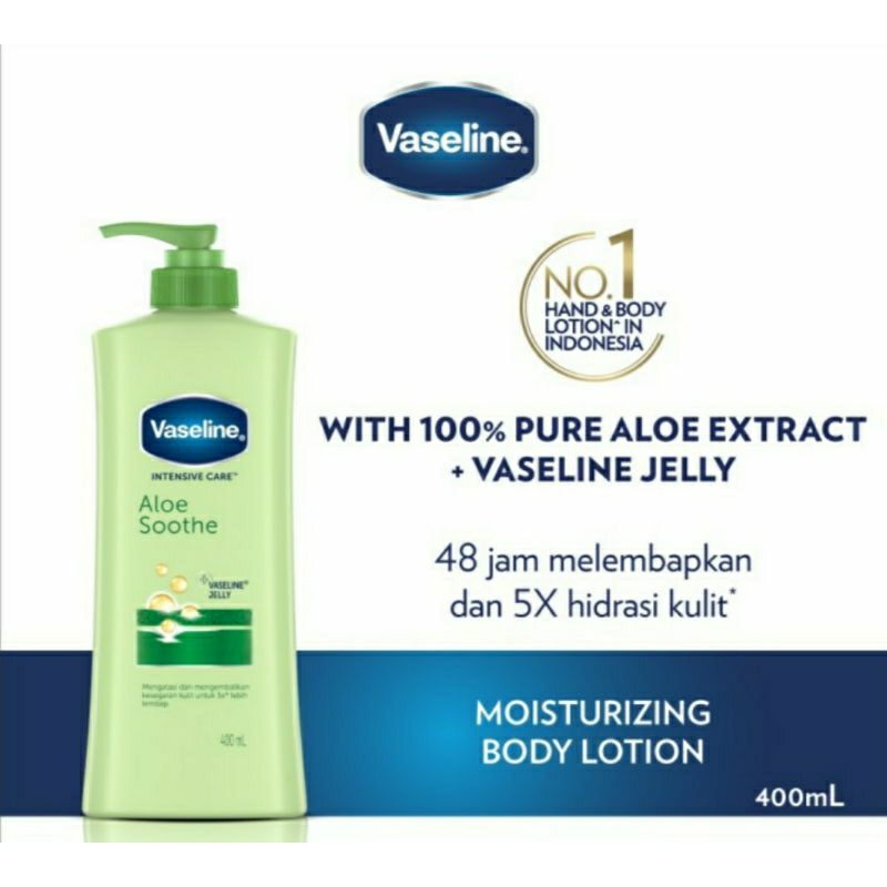 Hand Body Lotion Vaselin Intensive Care Aloe Soothe 400ml