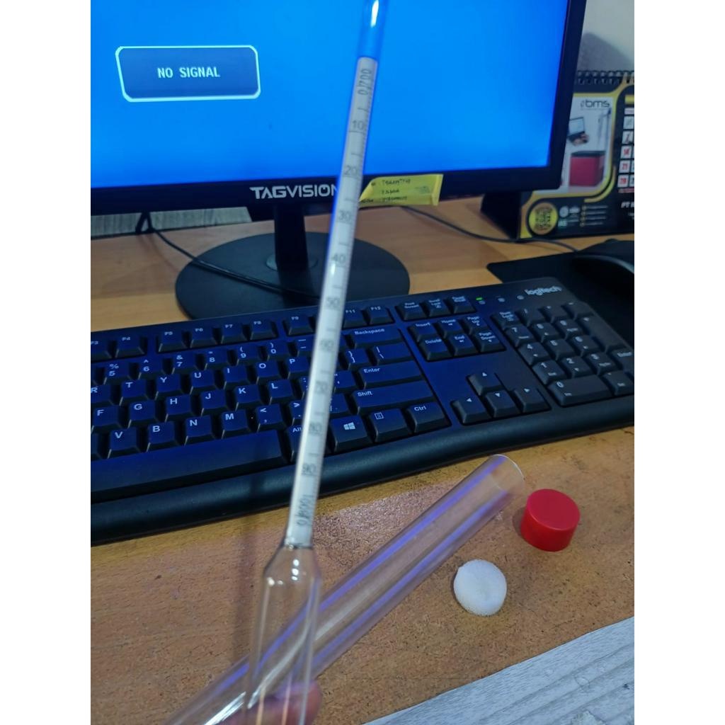 Hydrometer Bensin Range 0.700 - 0.800 Test Density BBM Bensin Hydrometer