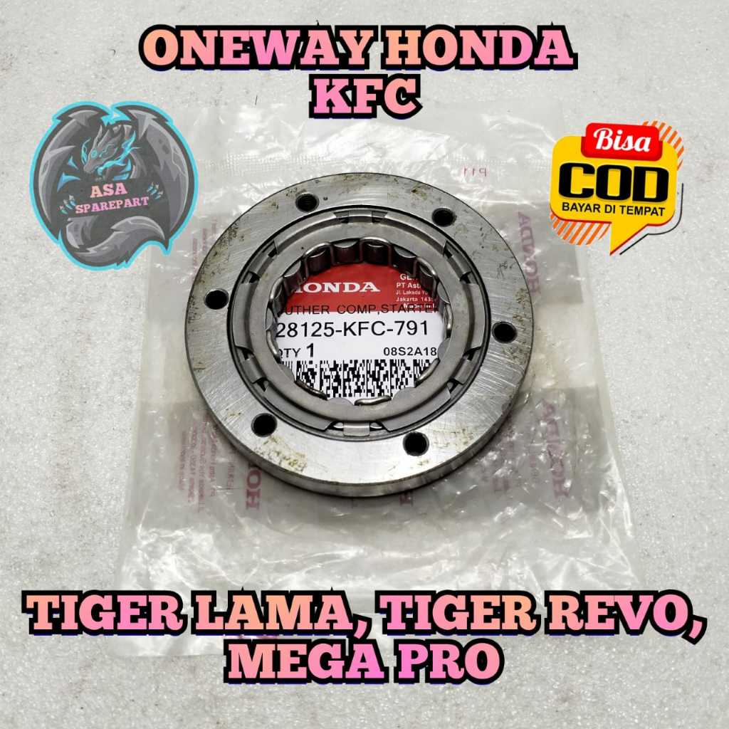 ONE WAY STATER KFC ASLI ORIGINAL MOTOR HONDA Megapro Hiu , Mega Pro Primus . Tiger Revo , Tiger 2000