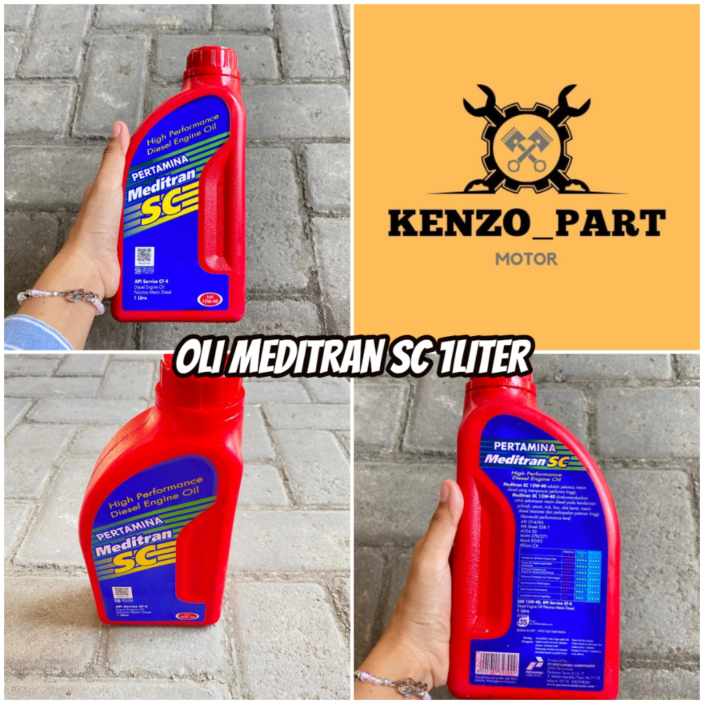 OLI MEDITRAN SC OLI PELUMAS MESIN DIESEL 1 LITER || OLI PELUMAS MESIN DIESEL MEDITRAN SC SAE 15W-40 
