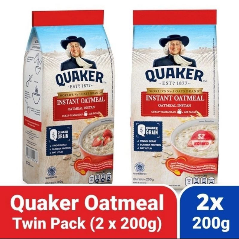 

Quaker Oats Twin Pack 2x200 g instan oatmeal