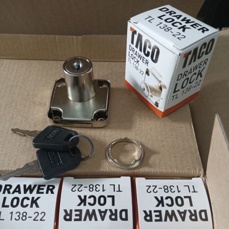 taco Kunci laci/Kunci lemari padat Tl 138-22 mili