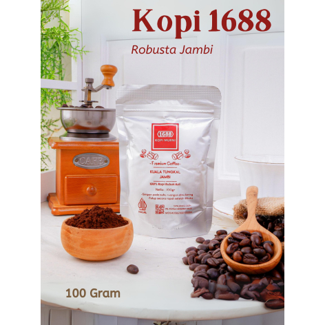 

Bubuk Kopi Robusta Jambi Cap 1688 - 100 gram