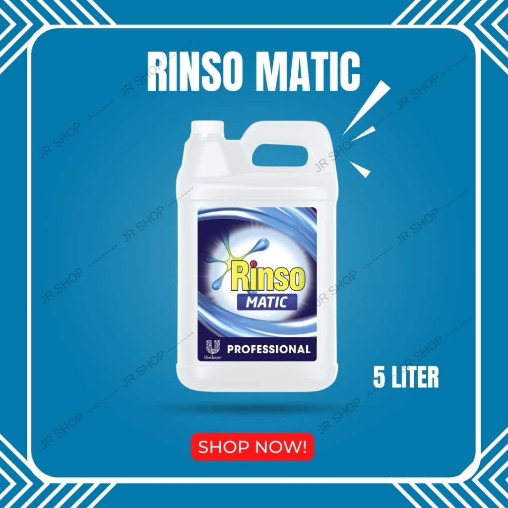 Rinso deterjen matic cair 5 Liter Laundry Repack