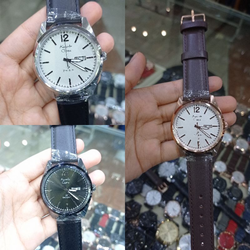 Jam Tangan Pria Aleaxandre Christie Leather 1012 AC1012 AC 1012 | Original