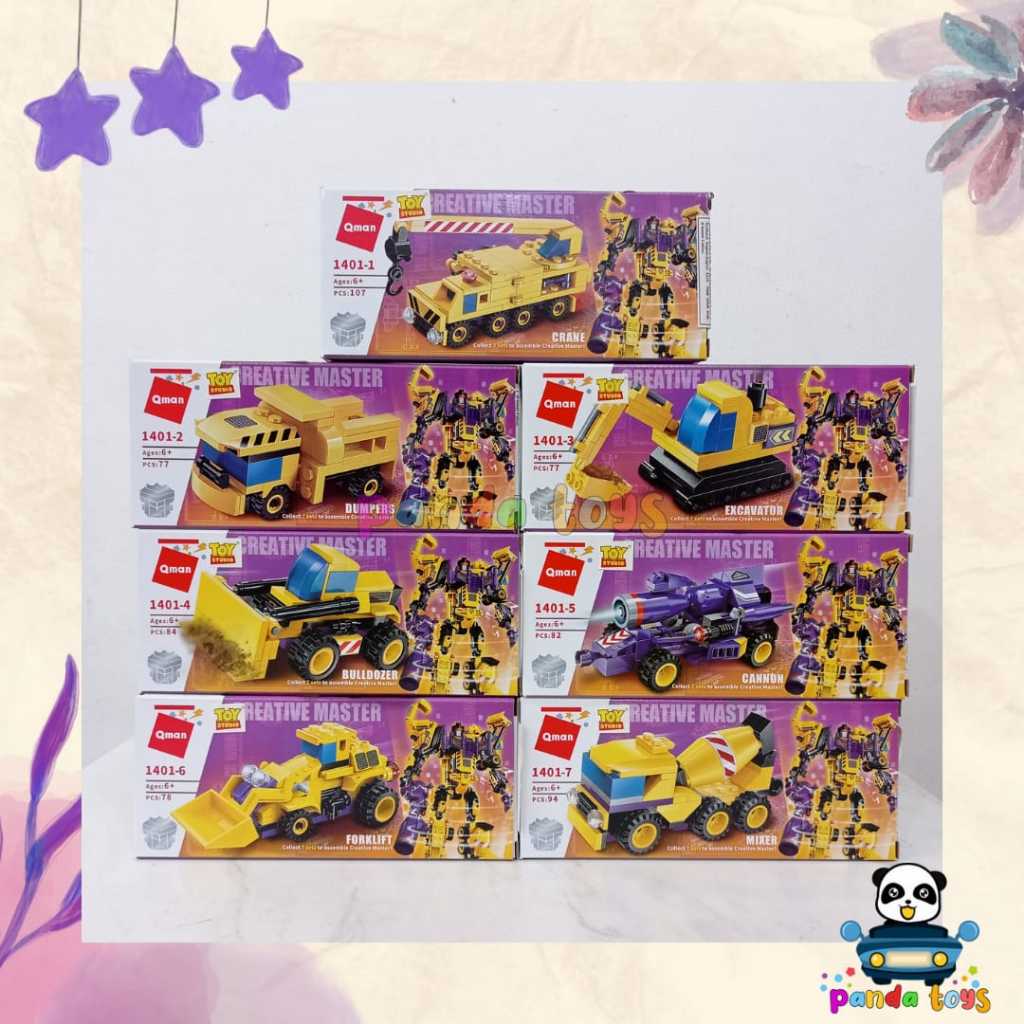 MAINAN ANAK BLOCK QMAN 1401 1-7