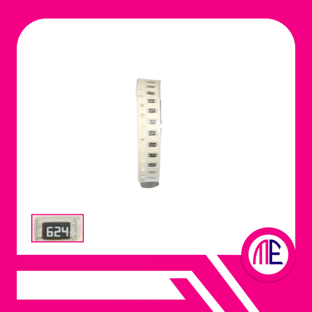 RESISTOR 624 - 620K OHM 1/4W (Seperempat) SMD1206