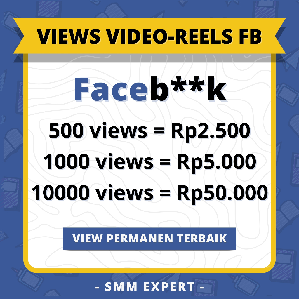 Views Facebook Video Post Permanen View Reels FB - Menambah Penonton Video Facebook