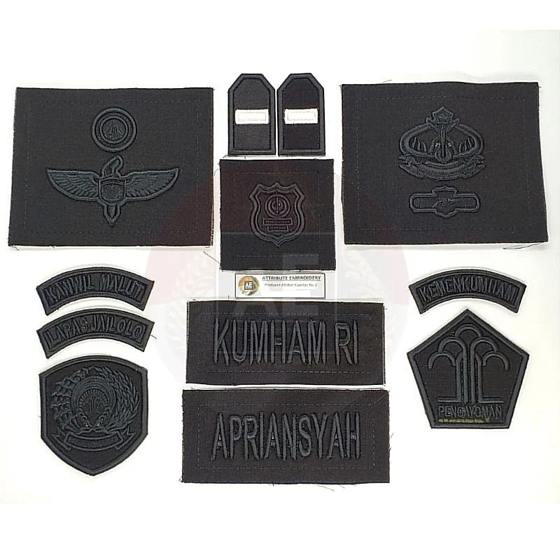 PDL POLSUSPAS PERMENKUMHAM TERBARU FULLBLACK BORDIR TIMBUL