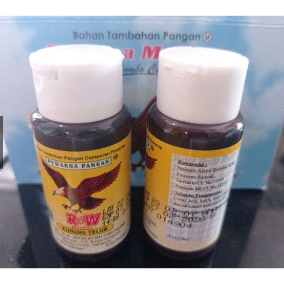 

PEWARNA MAKANAN KUNING TELUR RAJAWALI 30ML