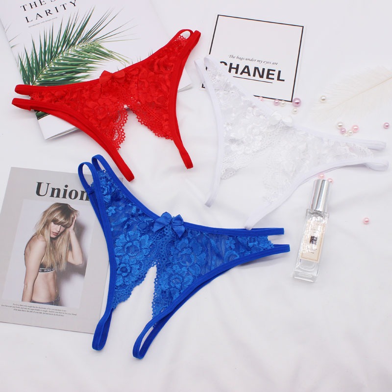 Celana dalam Wanita jumbo Sexy Renda Open Crotch G String C1220