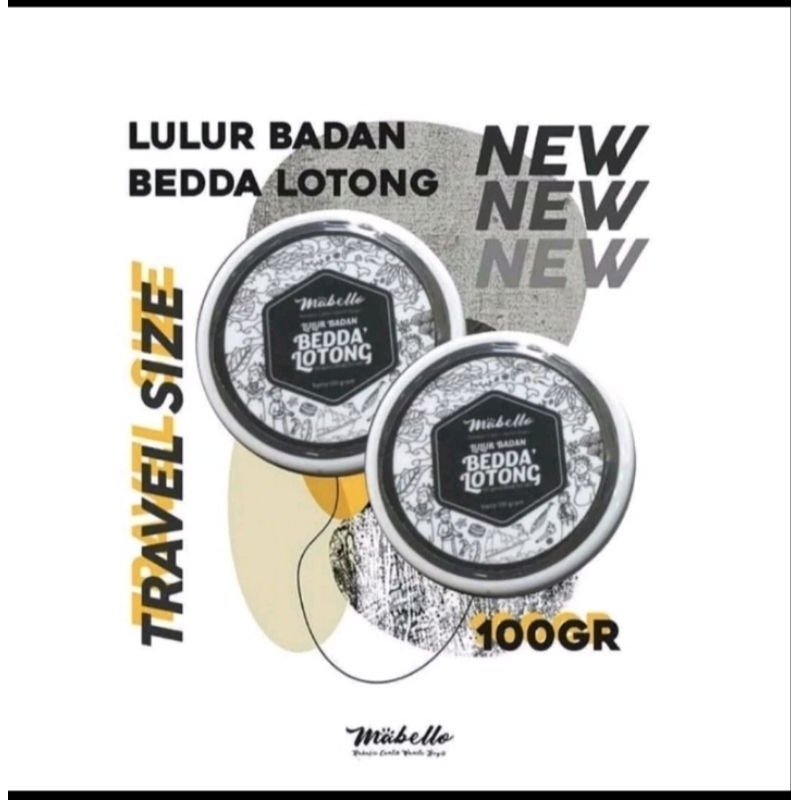 Mabelo Lulur Badan Bedda Lotong Lulur Beras Hitam Original BPOM