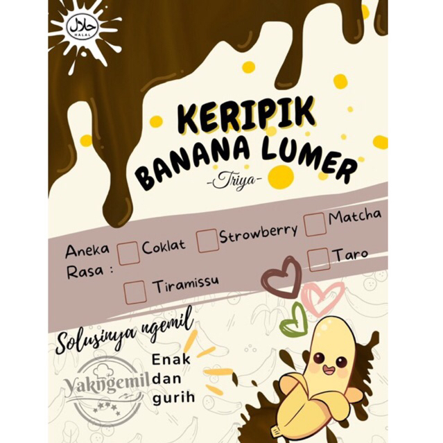 

kripik banana lumer box 650ml