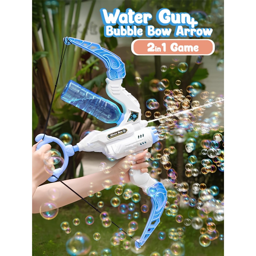 Mainan Anak Pistol Gelembung Pistol Air Bentuk Panah Bubble Water Gun Arrow