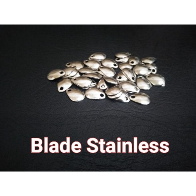 10pcs blade stainless soft frog 1.3cm s/d 2cm