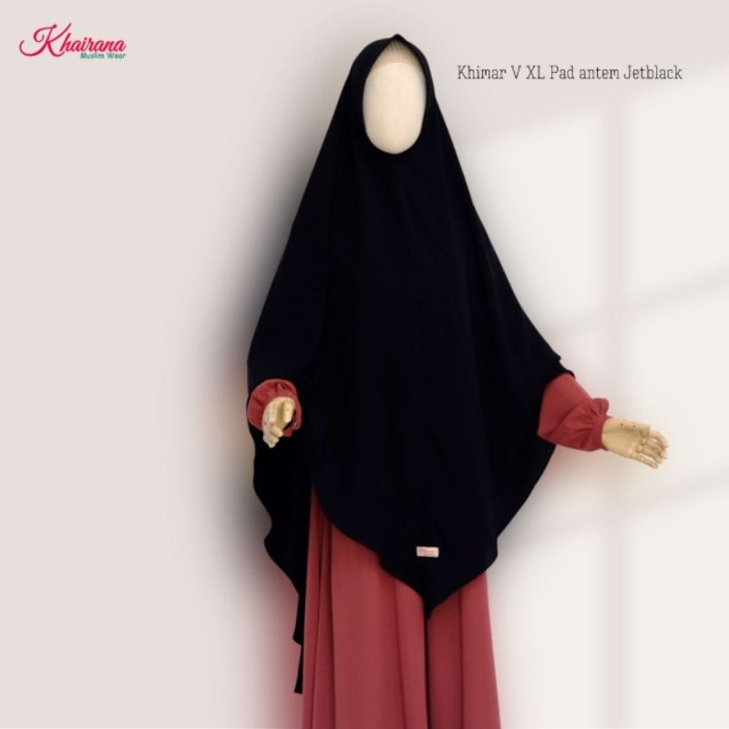 Khimar V Khairana XL Jetblack