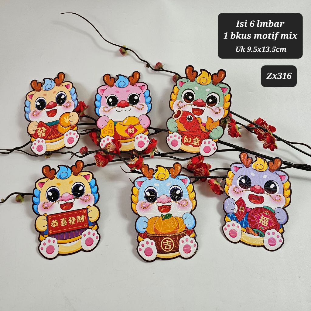 

ANGPAO IMLEK PREMIUM PENDEK SHIO NAGA 2024 TAHUN BARU MURAH MERIAH FREE ONGKIR READY STOCK EDISI GENTONG