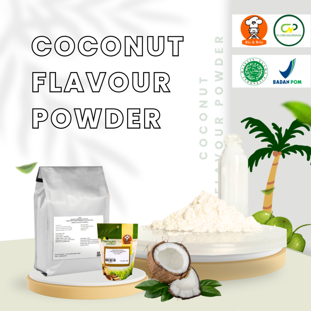 

Coconut Flavour Powder / Bubuk Minuman Rasa Kelapa / Perisa Bubuk Kelapa / Perasa Flavor Kelapa