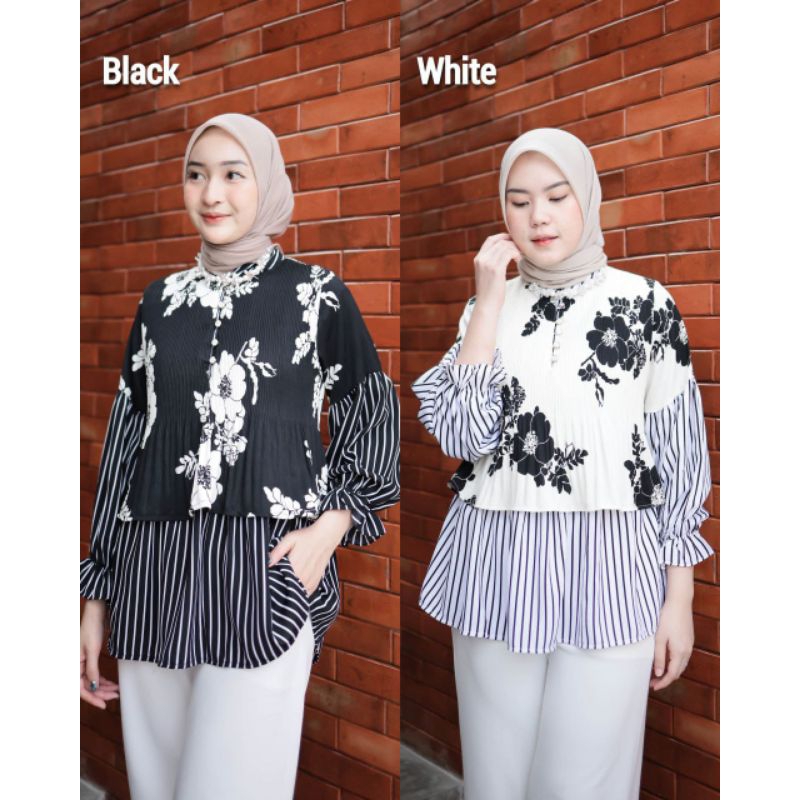 BLOUSE TYARA / BLOUSE MUSLIM FASHION MUSLIM ATASAN WANITA MUSLIM BAJU WANITA BLOUSE KEKINIAN BLOUSE 