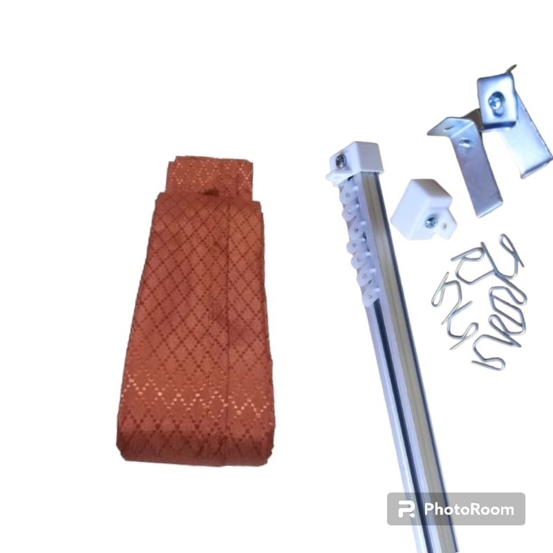 Gorden paket hemat gorden fulset Gorden pintu gorden jendela Hordeng/gorden 1 set lengkap dengan bes