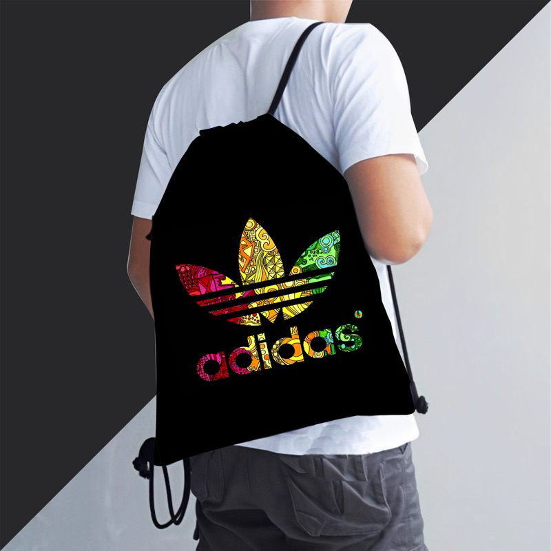 Tas Sepatu Futsal Tas Serut Adidas / String Bag Full Print Adidas Full Color Tas Futsal Printing Ter
