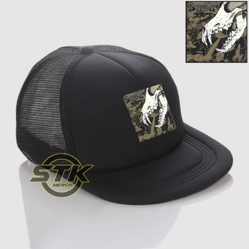 Topi Seringai - Taring / Topi Snapback Trucker Band / Topi Snapback Jaring Distro / Serigala Militia