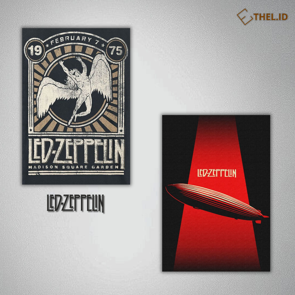 Poster Kayu Pajangan Hiasan Dinding Wall Decor -  Led Zeppelin