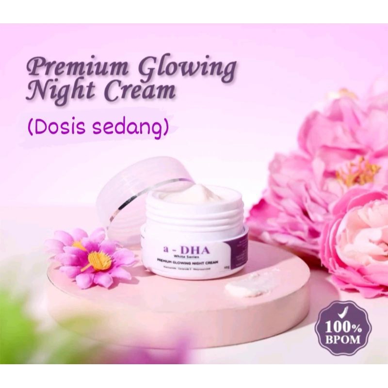 Adha White series Night Cream (dosis sedang)