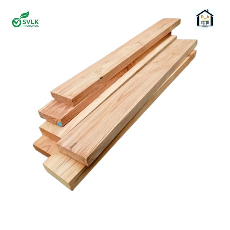 balok kayu jati asli perhutani 6x12 x100 cm sudah halus