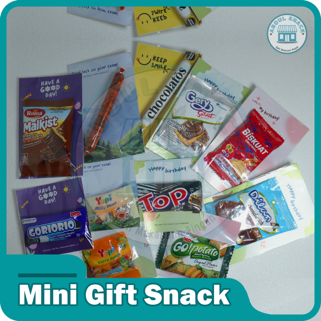 

Mini Gift Snack / Hampers Snack 6 Pcs ukuran 10 x 15