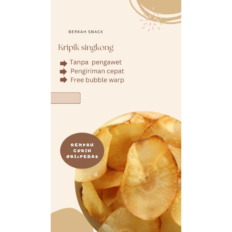 

KRIPIK SINGKONG 250 GR, 500GR, 1 KG